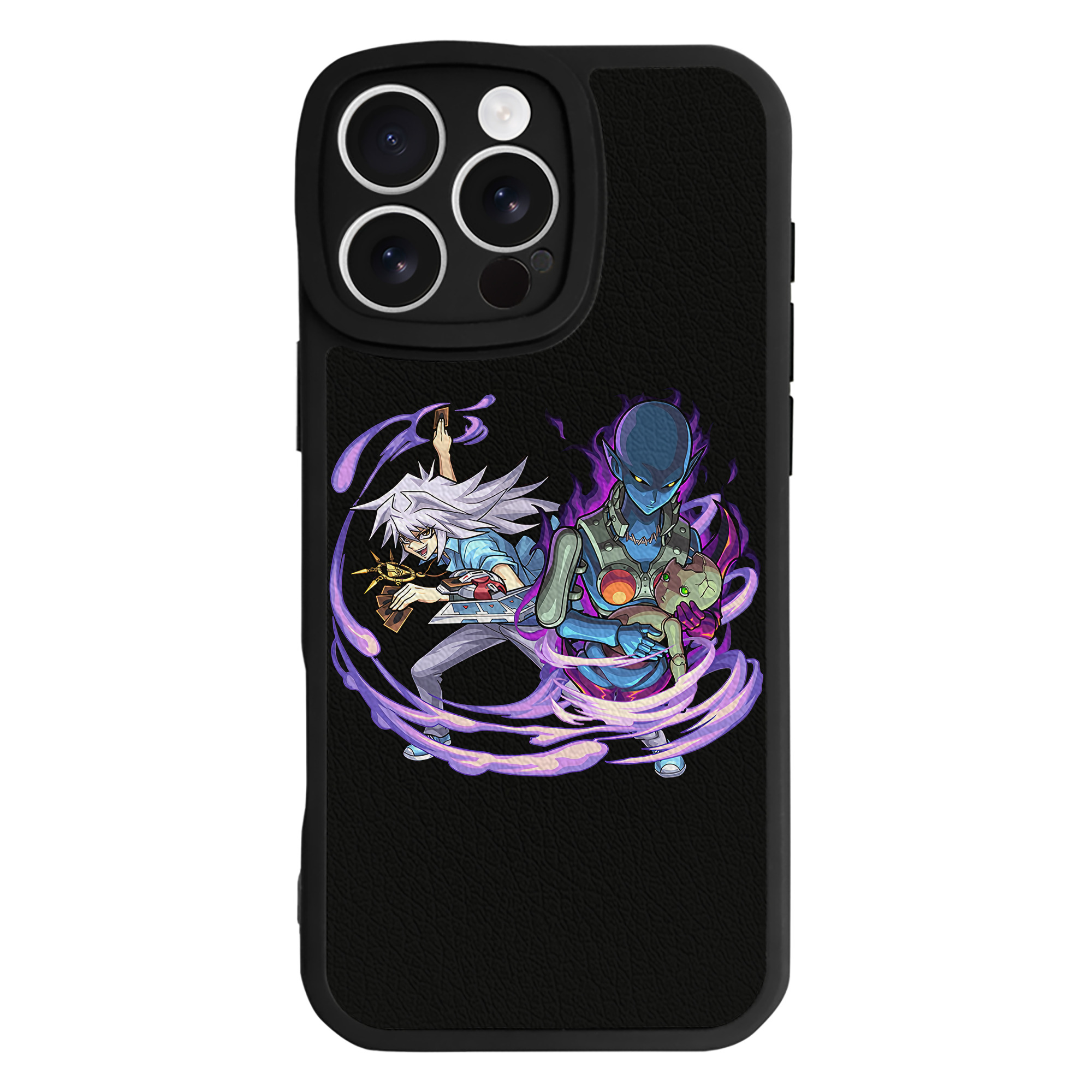 （画像用） 遊☆戯☆王 Yu-Gi-Oh! 【iPhone 16シリーズ対応】シリコンスマホケース（レザー調） 材質：シリコン